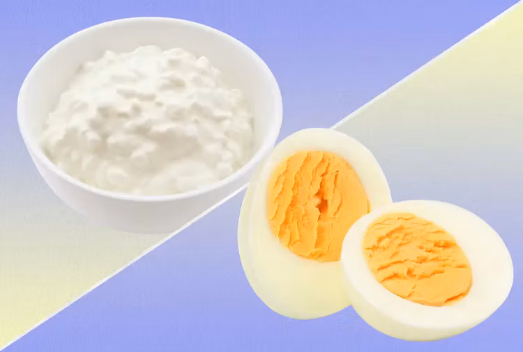 Hard-Boiled Eggs vs. Cottage Cheese